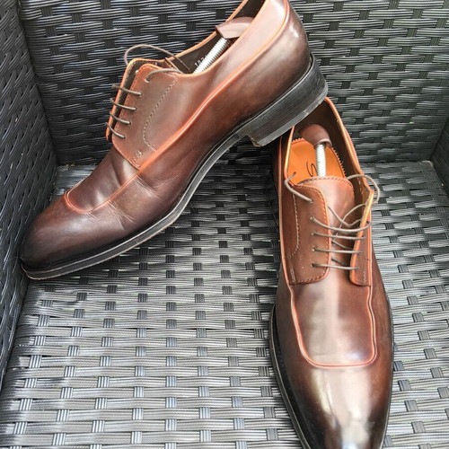 Santoni elegant shoes used, size 46, brown
