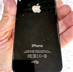 Για IPhone 4s. Πλαστικά Καπάκι Μπαταρίας Πίσω Κάλυμμα Αντικατάσταση. (Black)