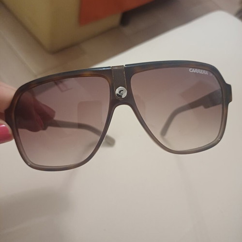 Carrera 33 Unisex Navigator Sunglasses new, brown acetate frame