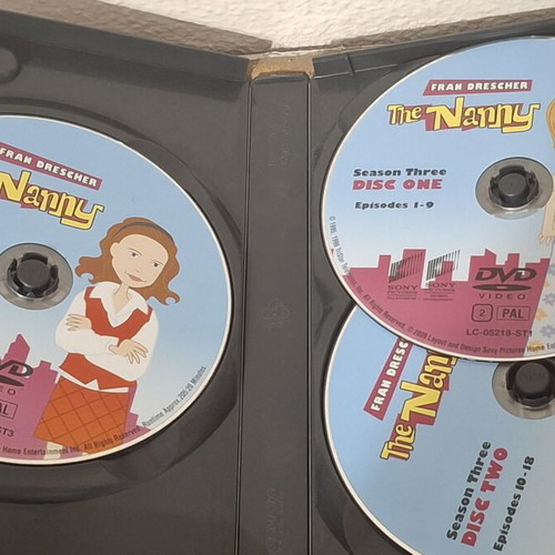 The Nanny DVD set, complete seasons 1, 2 & 3, comedy series