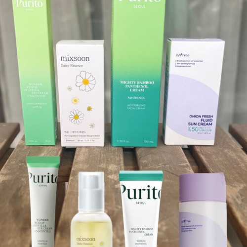 Purito Mixsoon Korean Beauty Face Care Set new, 4 K-Beauty products