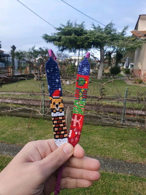 Christmas handmade macrame bracelet made to order