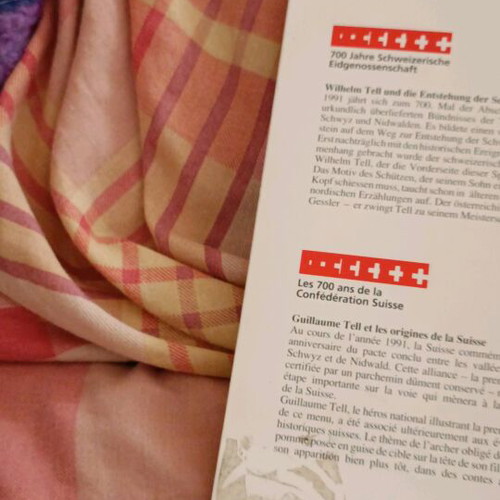 Swissair vintage business class menu used, collectible 80s