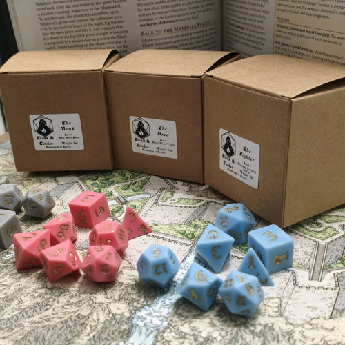 Long Rest Wax Melts handmade gift set with DnD dice