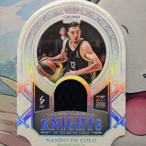 Nando De Colo Card with Patch like new Panini Euroleague Crown Royale 2024-2025