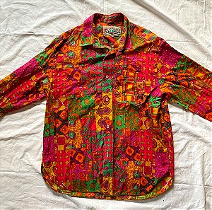 Vintage πολυχρωμο πουκάμισο
