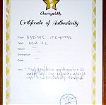  Περιβραχιονιο με υπογραφη Βασιλης Τσιαρτας ΑΕΚ σε κορνιζα