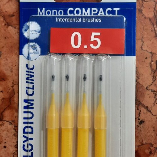 Elgydium Clinic Mono Compact interdental brushes 0.5 mm pack of 4 new