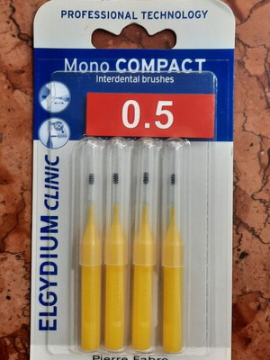 Elgydium Clinic Mono Compact interdental brushes 0.5 mm pack of 4 new