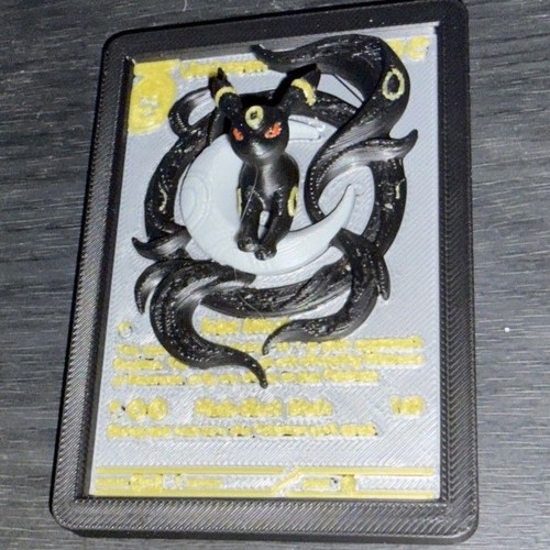 3D Printed Pokémon Card Umbreon PLA