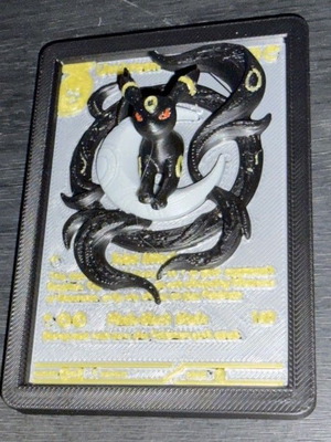 3D Printed Pokémon Κάρτα Umbreon από PLA
