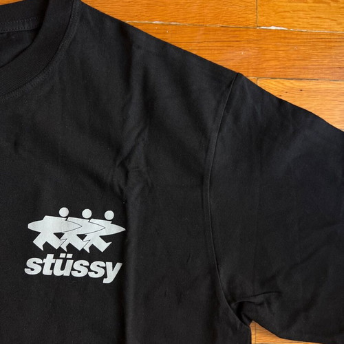 Stussy Surf man Tee new, size M-L, black