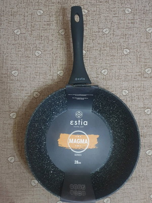Estia Magma Wok καινούργιο από αλουμίνιο με επίστρωση από πέτρα 28cm