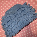 Handmade puffy bag, black or beige, custom size