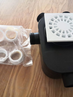 PVC floor drain new, black, reinforced construction