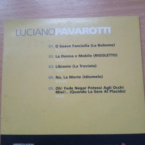 Luciano Pavarotti CD used, classical music