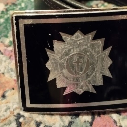 Vintage leather police belt Greek police used