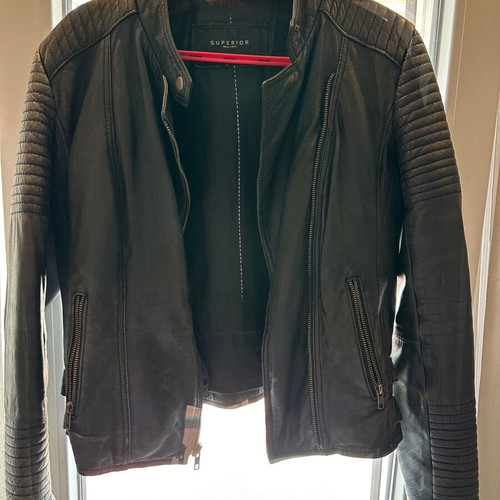 Leather jacket small-medium