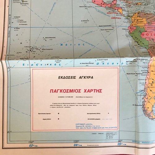 Europe maps and world map like new, set of 5 pieces