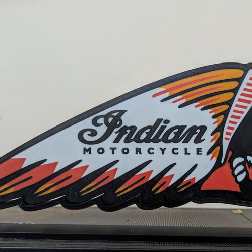 Indian Motorcycle lamp like new, USB powered with switch, 28 cm
