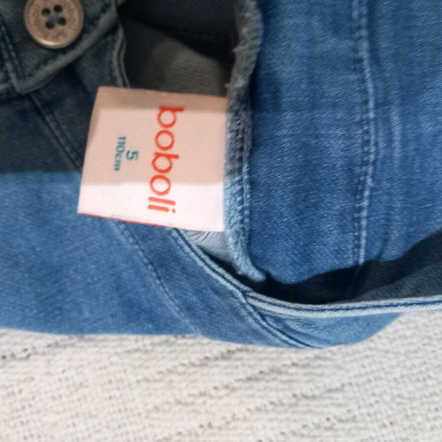 Boboli short denim salopette used for 5 years, size 110