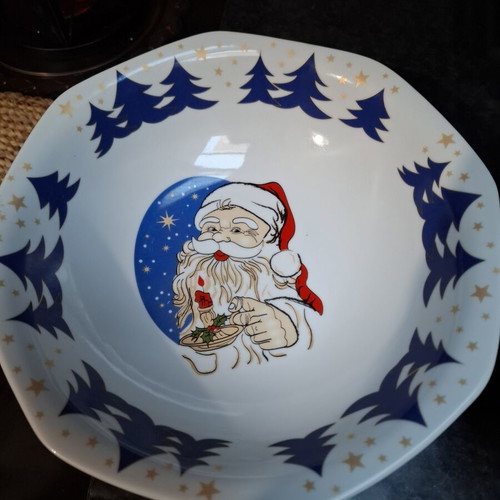 Salad bowls, set of 2, Christmas design