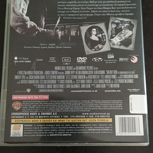 Sweeney Todd DVD like new