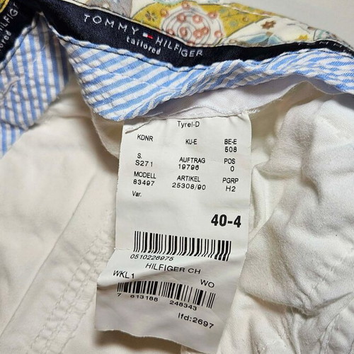 Tommy Hilfiger Tailored men's white pants XXL