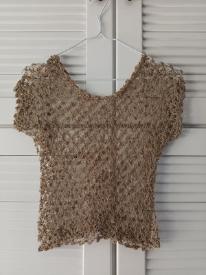 Olive green netted top, one size