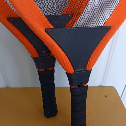 Badminton rackets pair like new, lightweight with foam handles