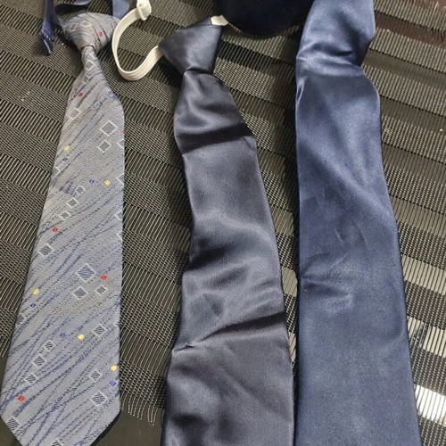 Ties for boys new, blue, set of 3 pieces