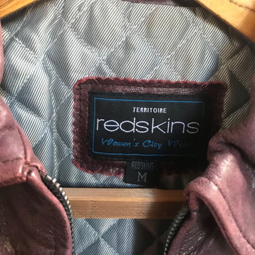 Redskins leather jacket brown like new, size M