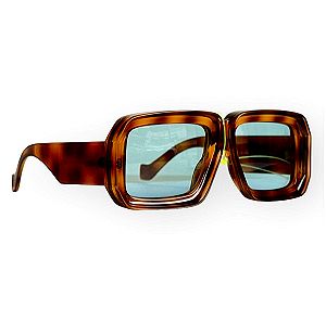 Loewe γυαλιά ηλίου light Havana με μπλε φακούς