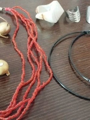 Various jewelry used, colorful, sold individually