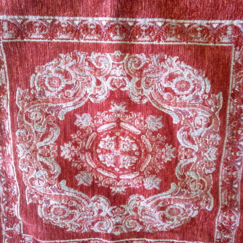 Chenille pillowcases used with two beautiful designs