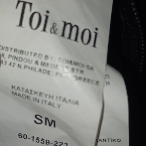 Toi Moi Αμάνικο Μακρύ Μαύρο Μέγεθος M Καινούργιο