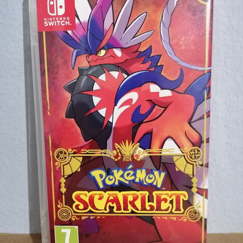 Pokémon Scarlet promo-display cover only, used, Nintendo Switch