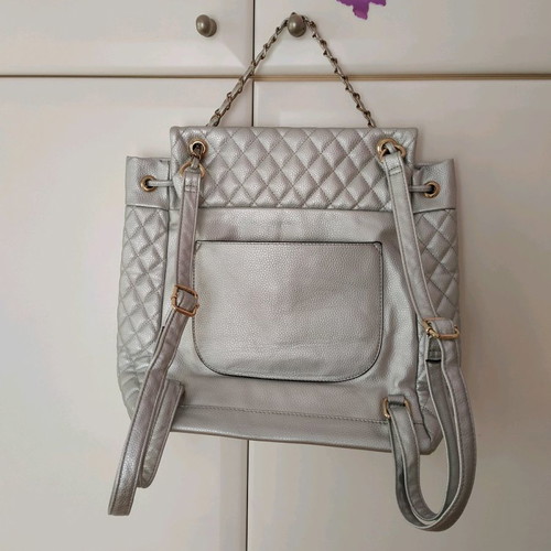 Backpack bag large silver used