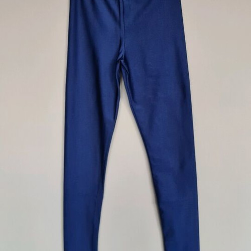 Hyper shiny leggings blue new, one size