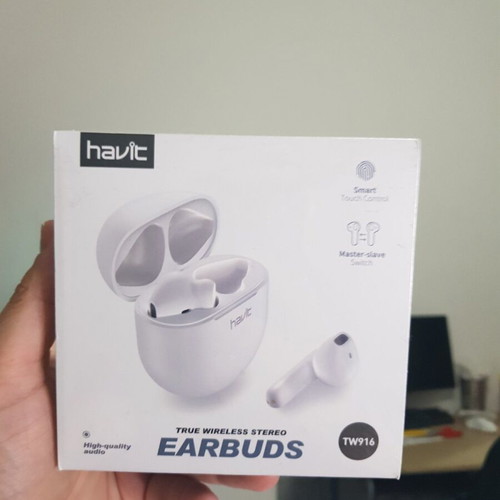 Havit TW916 Earbuds new, available in white and green