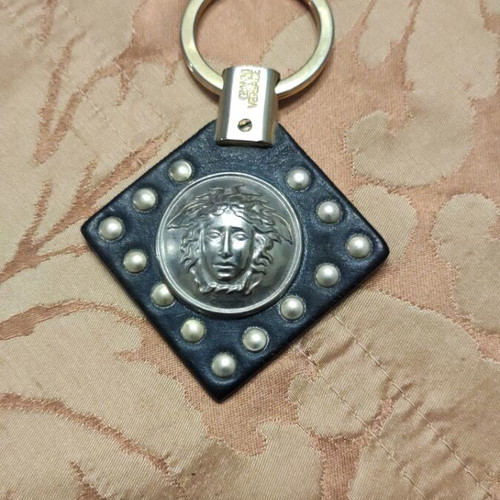 Gianni Versace keychain used with silver Medusa