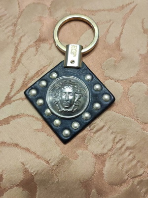 Gianni Versace keychain used with silver Medusa