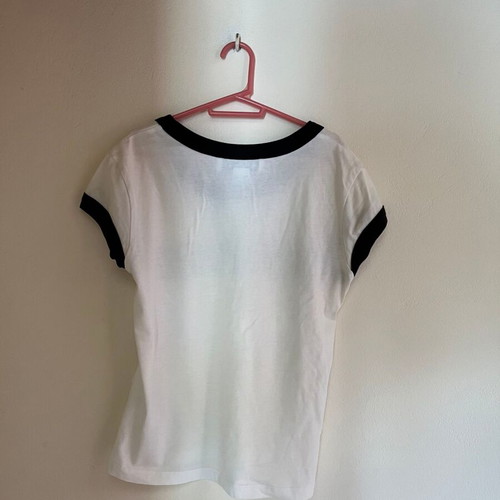 Moschino top like new, white and black, size S