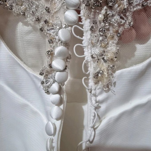 Wedding dress used, white, tailored to measurements