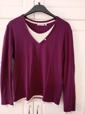 Concept long-sleeve blouse used, purple, size XL
