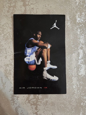Nike Air Jordan 9 Retro card used, authentic 2002