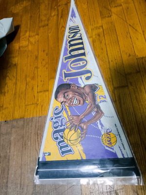 Los Angeles Lakers pennant XXL Magic Johnson like new