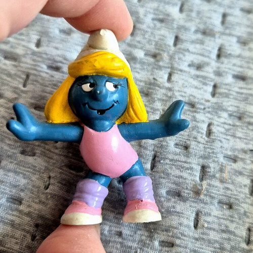 Smurfette dancer figure Peyo Schleich vintage 80s