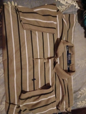 Polo men's short-sleeve shirt like new, beige multicolor, size L