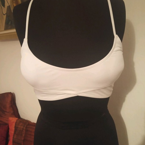 White bikini swimsuit used, size small